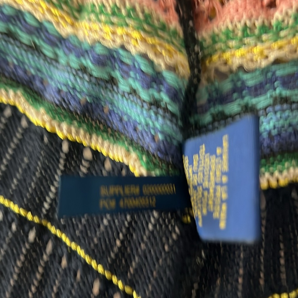Polo Ralph Lauren M Open Weave Indian Blanket Aztec Shrug Sweater - Picture 8 of 8
